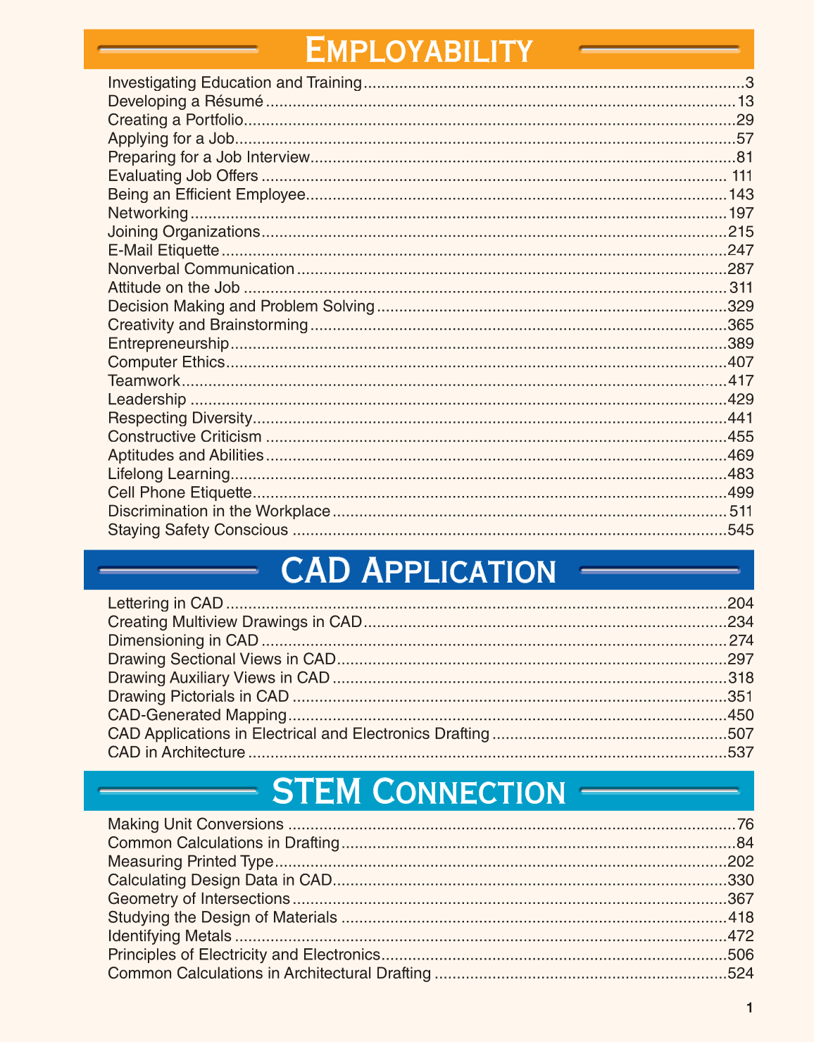 Exploring Drafting, 12th Edition page 1