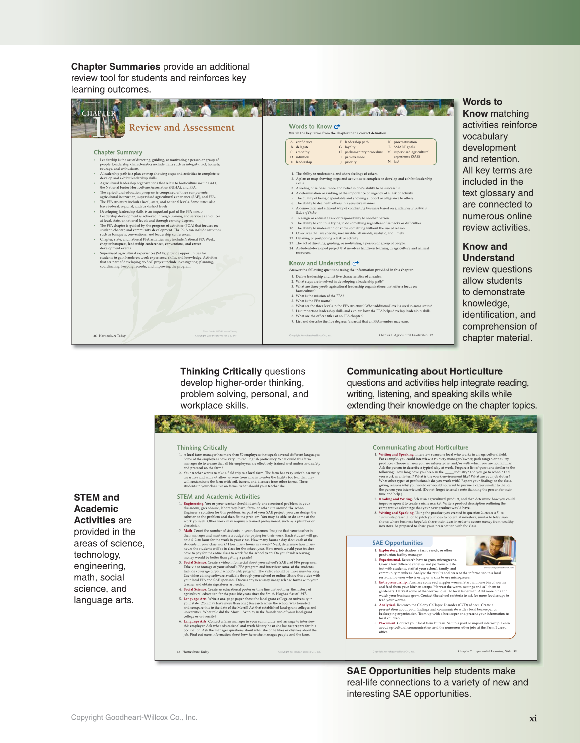 Horticulture Today, 1st Edition page xi