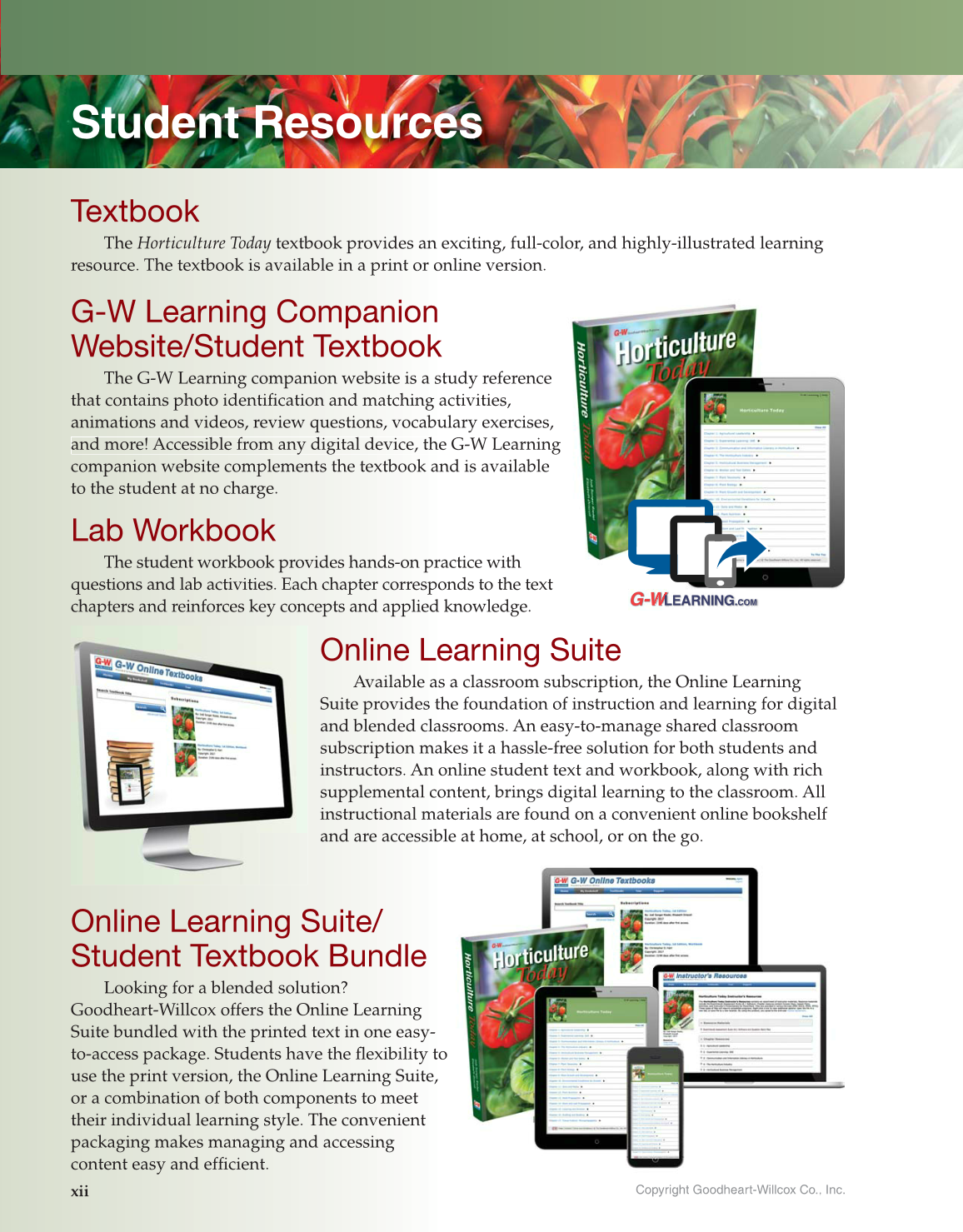 Horticulture Today, 1st Edition page xii
