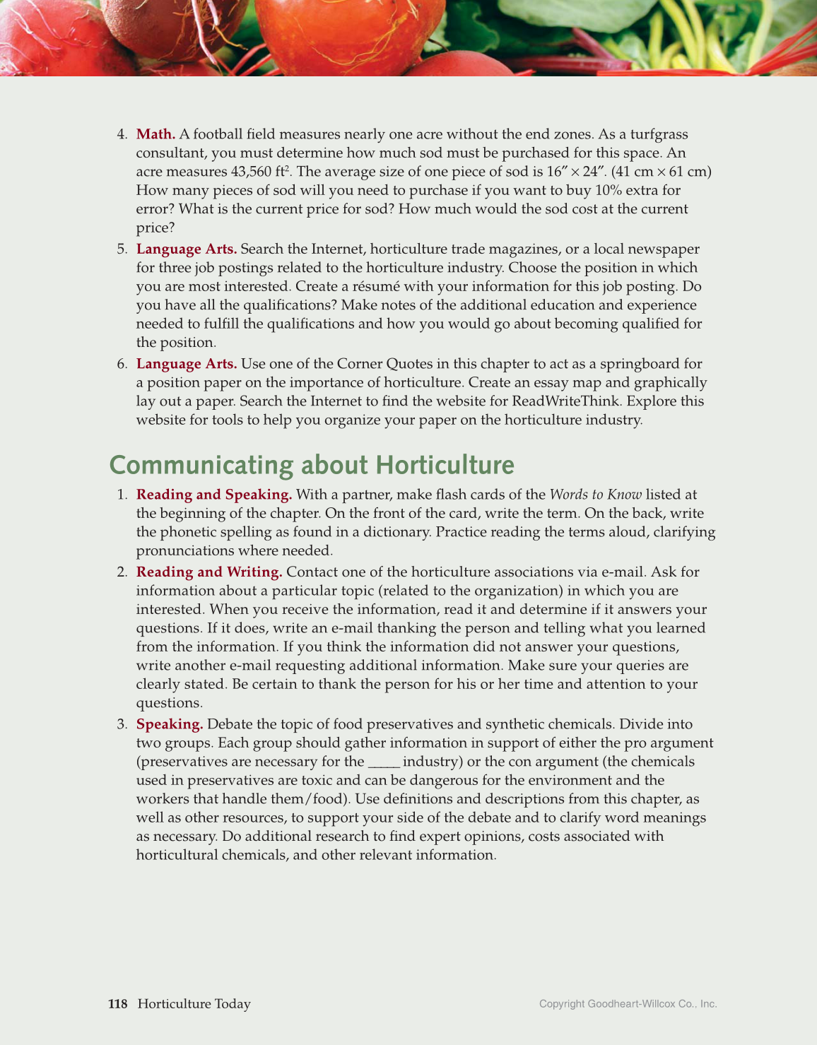 Horticulture Today, 1st Edition page 118