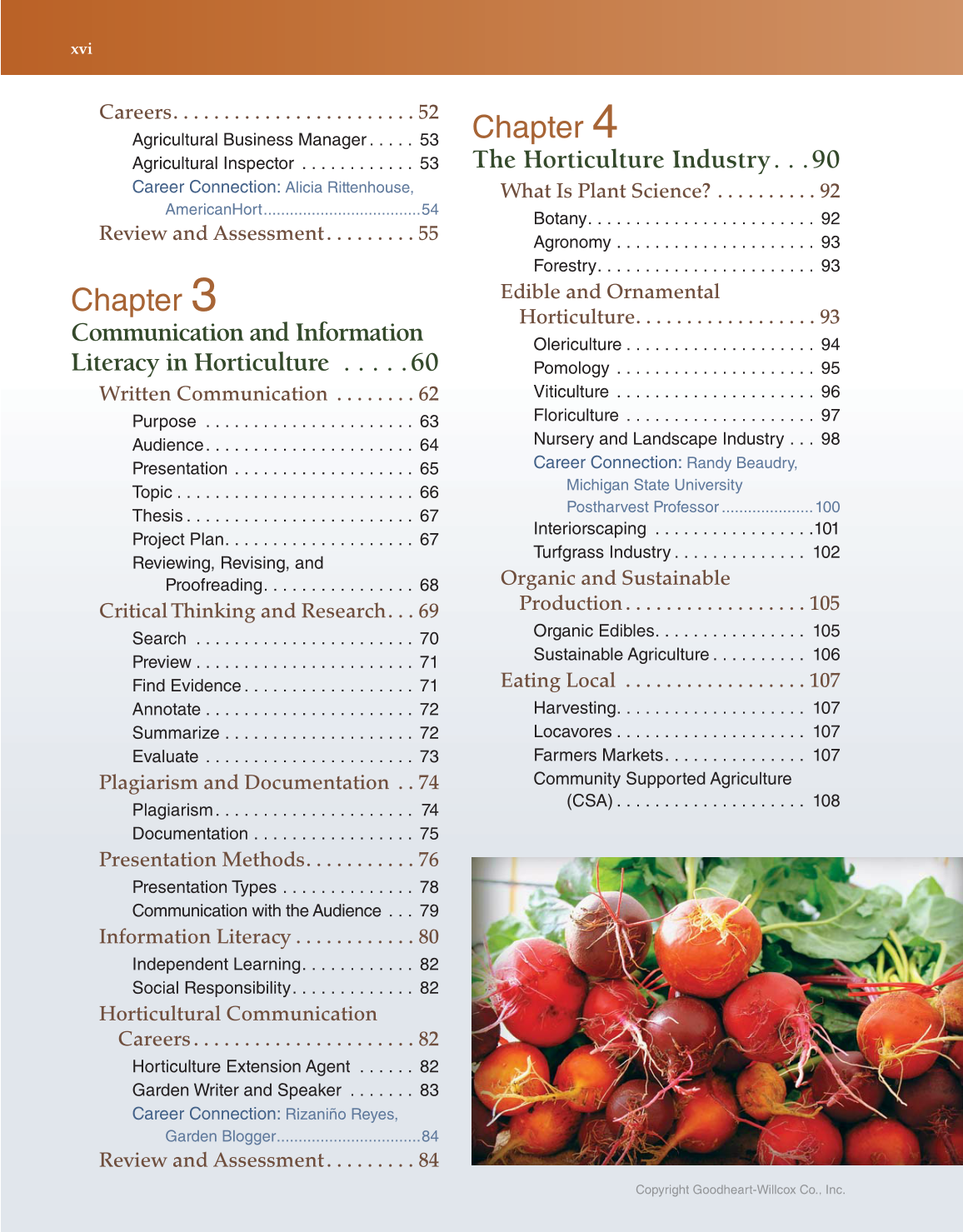 Horticulture Today, 1st Edition page xvi