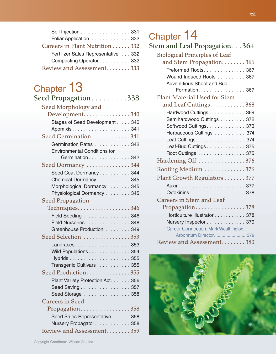 Horticulture Today, 1st Edition page xxi