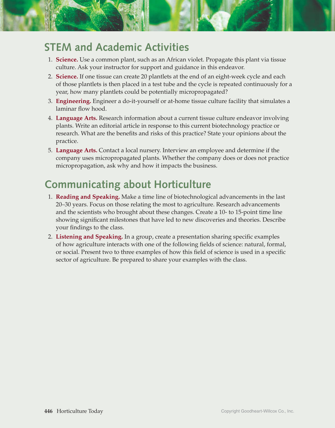Horticulture Today, 1st Edition page 446