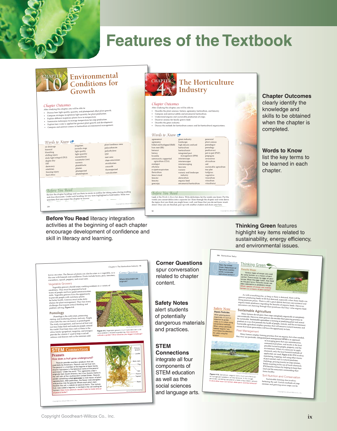 Horticulture Today, 1st Edition page ix