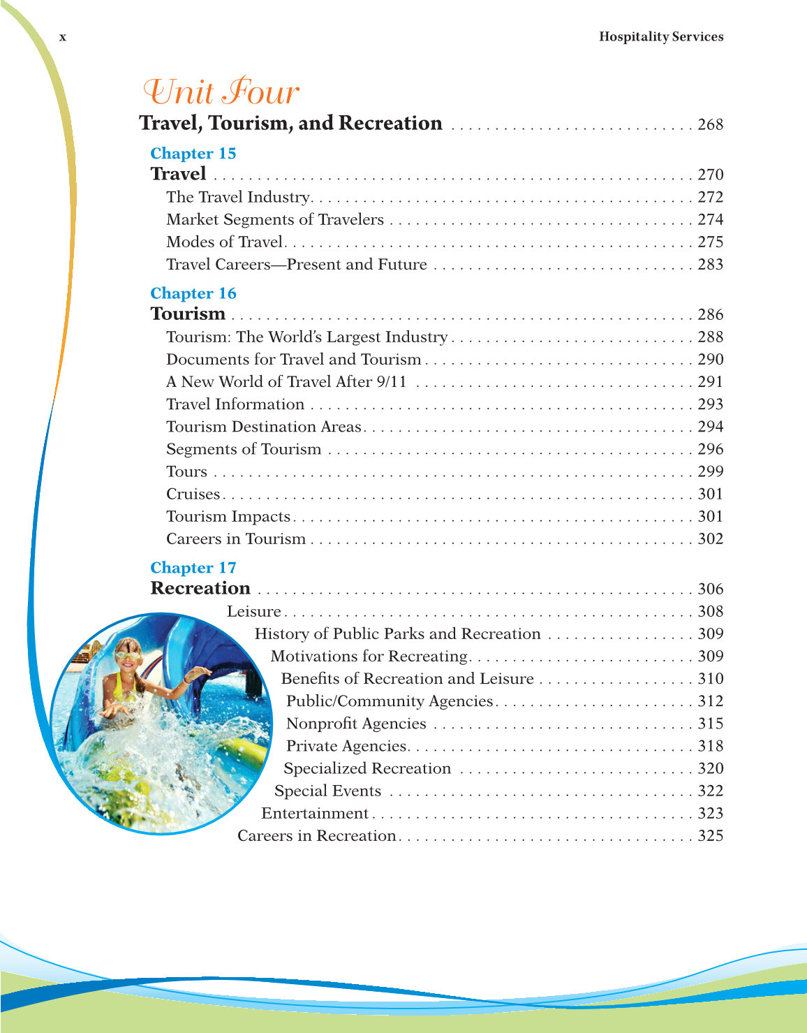 Hospitality Services, 4th Edition page x
