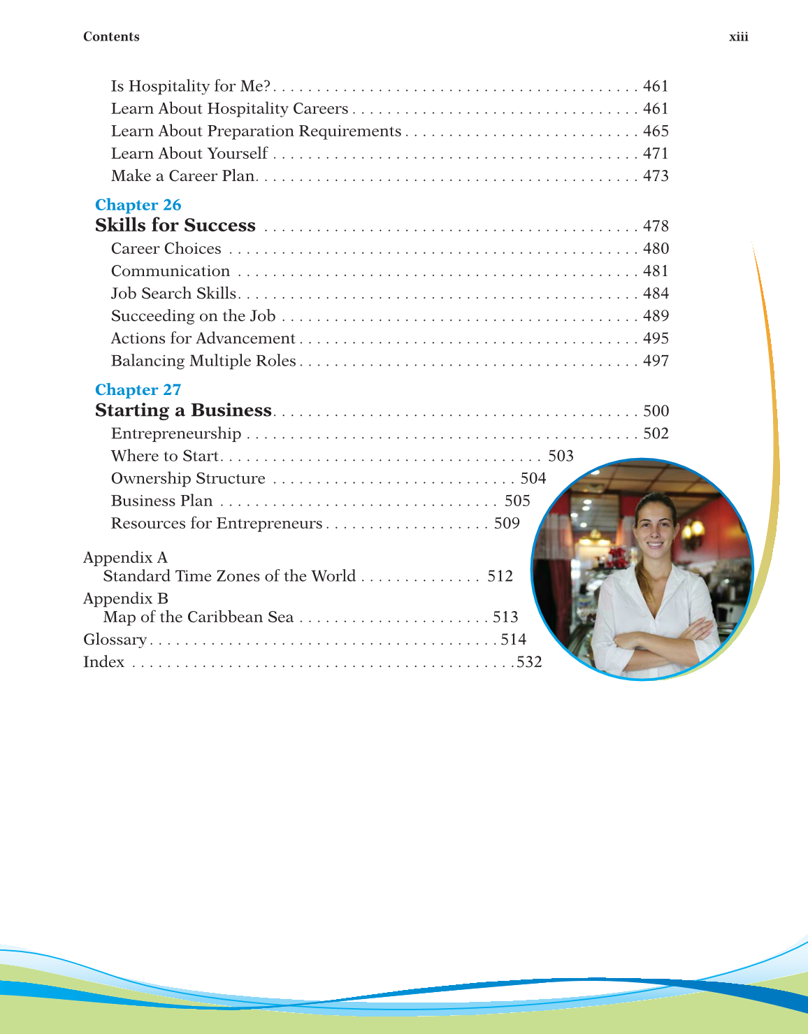 Hospitality Services, 4th Edition page xiii