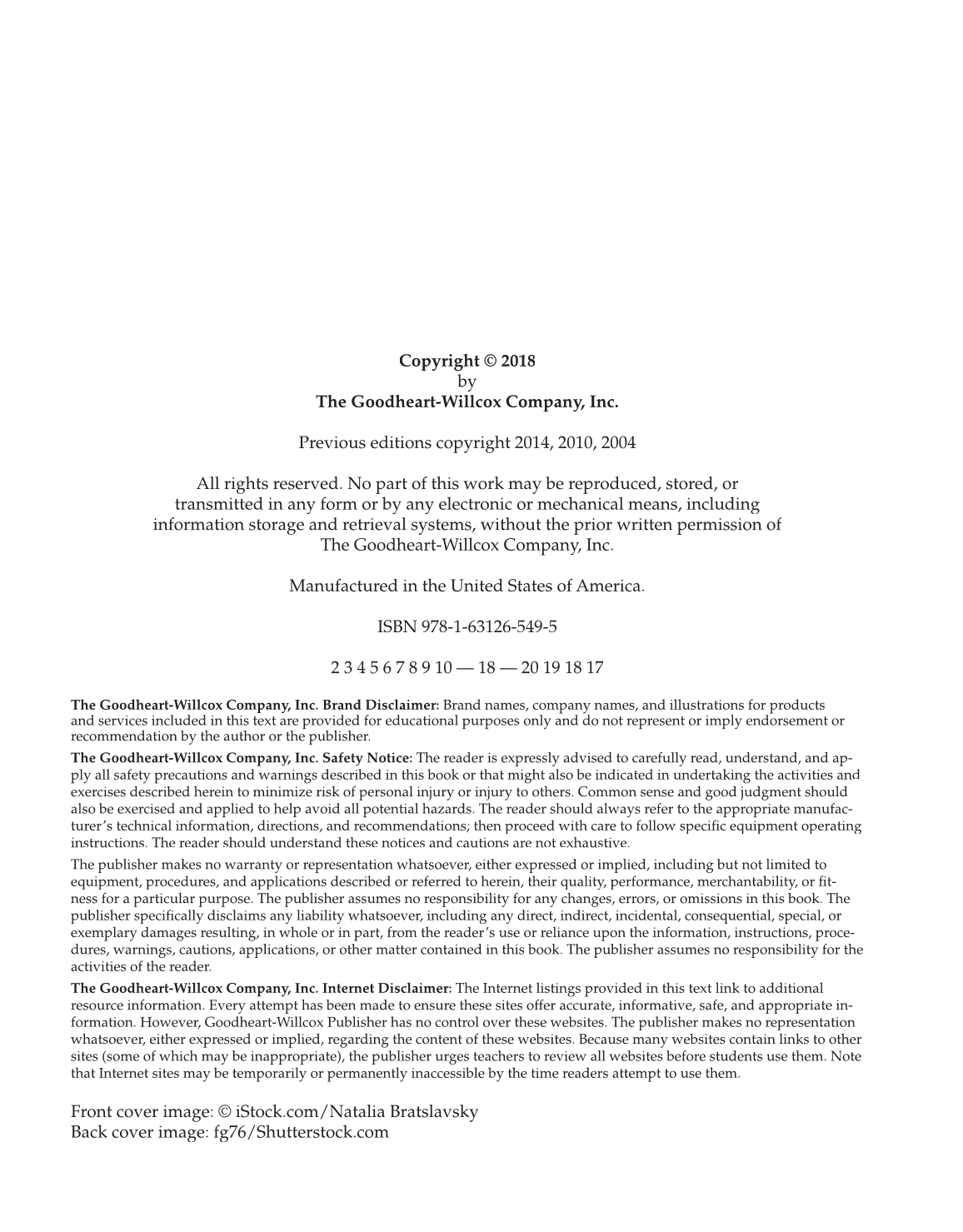 Hospitality Services, 4th Edition page ii