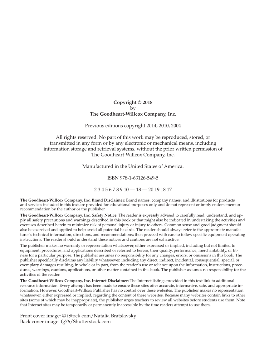Hospitality Services, 4th Edition page ii