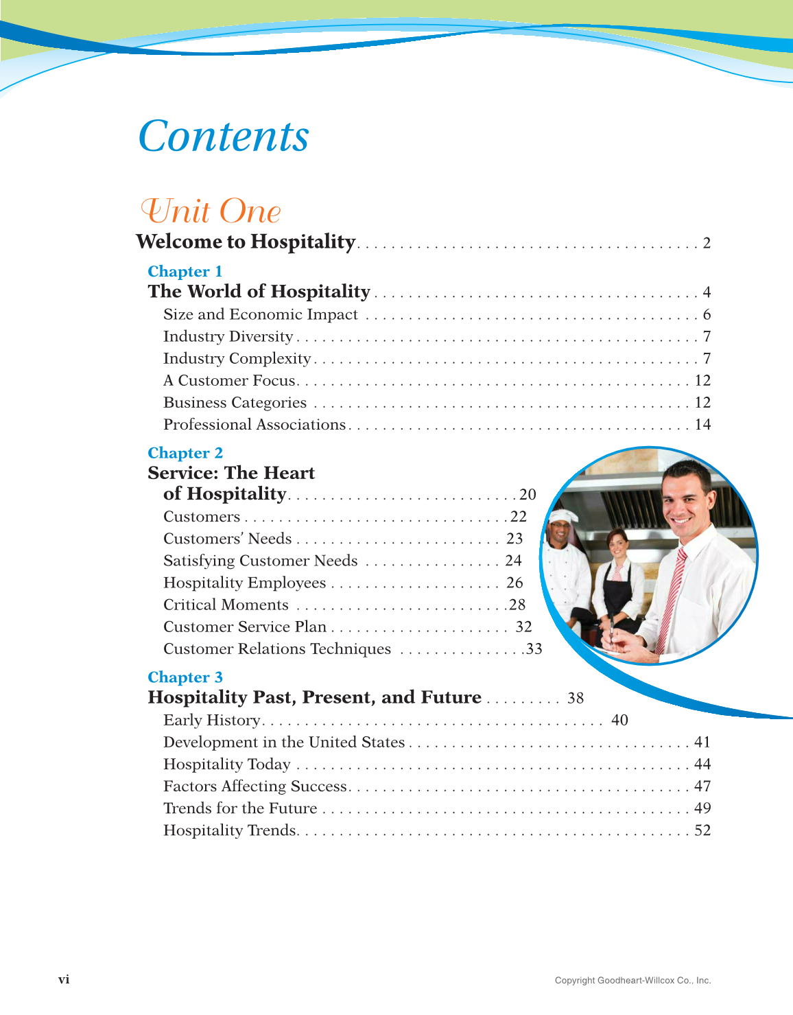 Hospitality Services, 4th Edition page vi
