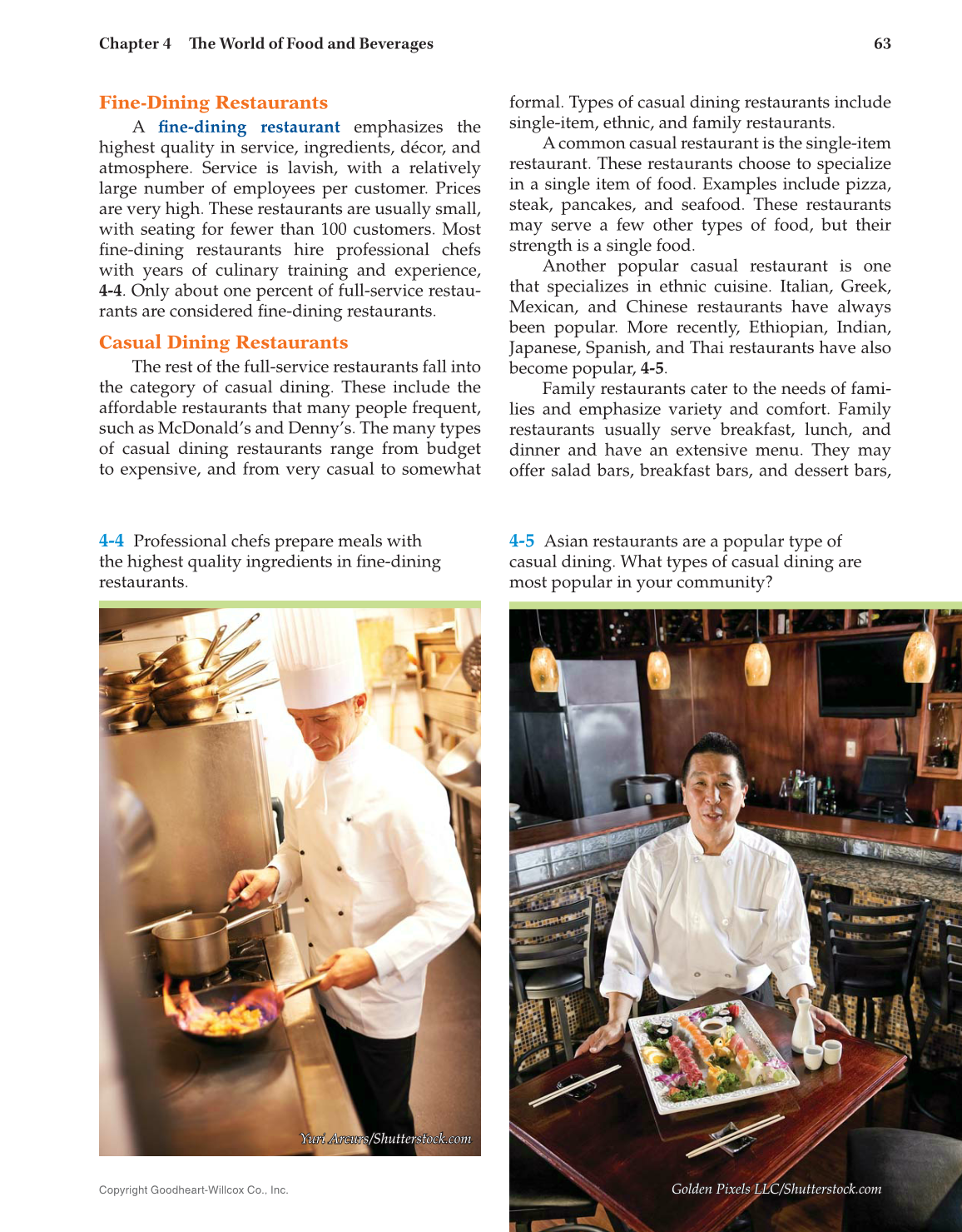 Hospitality Services, 4th Edition page 63