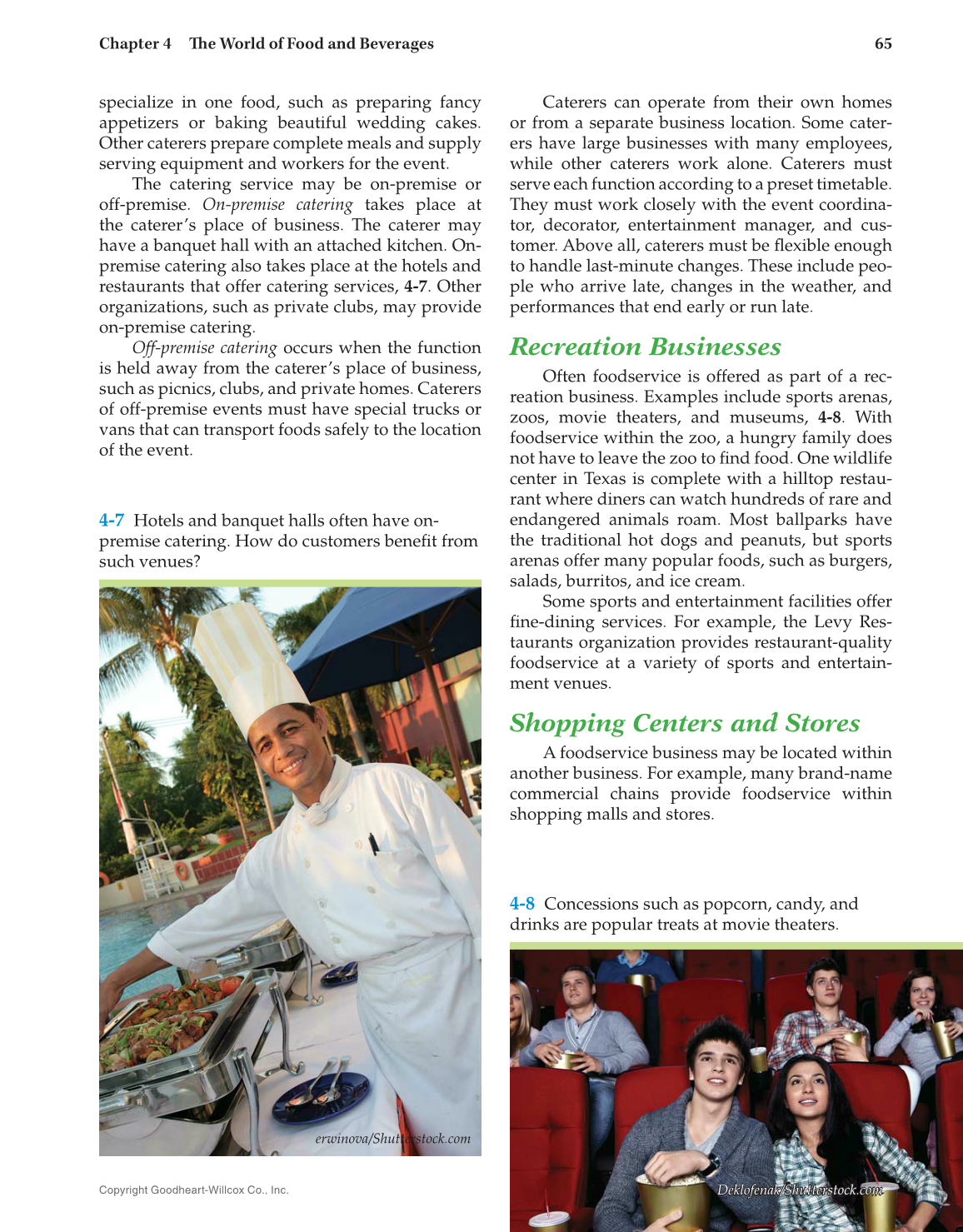 Hospitality Services, 4th Edition page 65