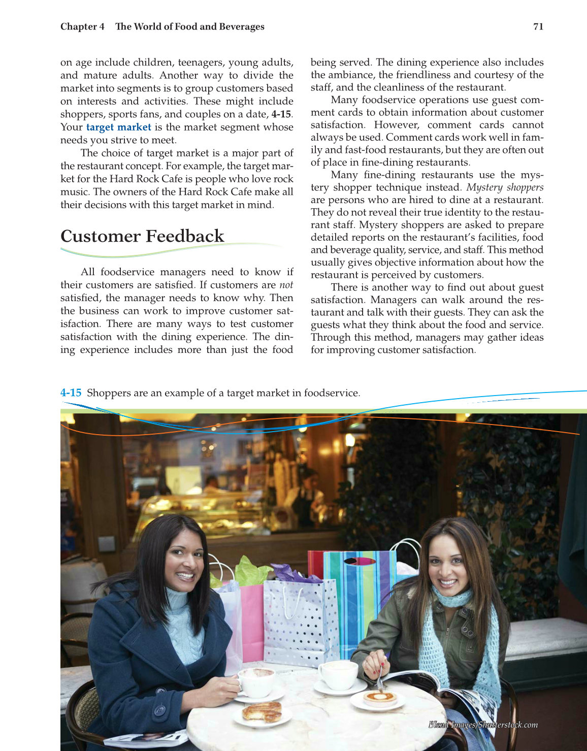 Hospitality Services, 4th Edition page 71