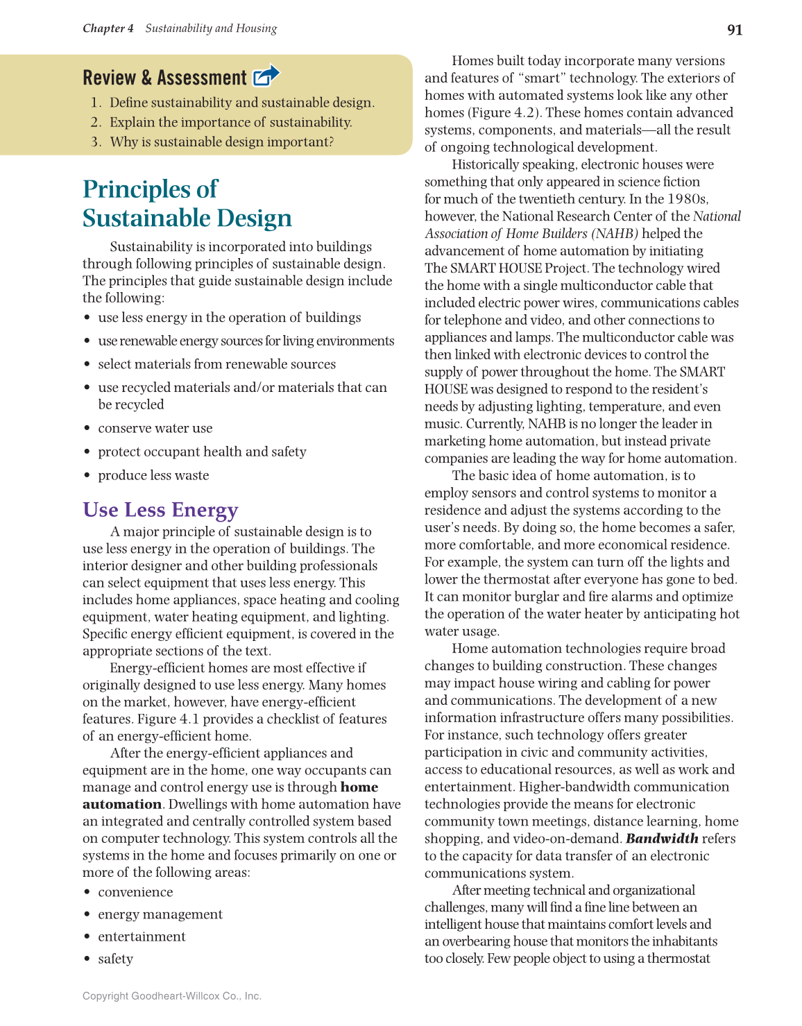 Housing and Interior Design, 11th Edition page 91