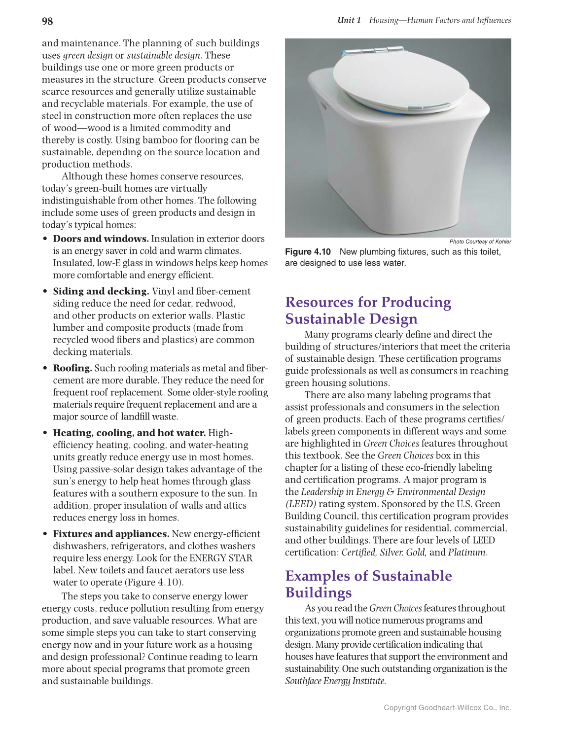 Housing and Interior Design, 11th Edition page 98