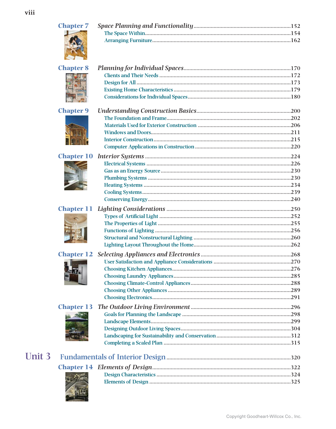 Housing and Interior Design, 11th Edition page viii