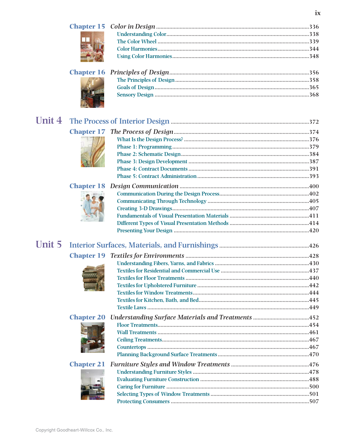 Housing and Interior Design, 11th Edition page ix