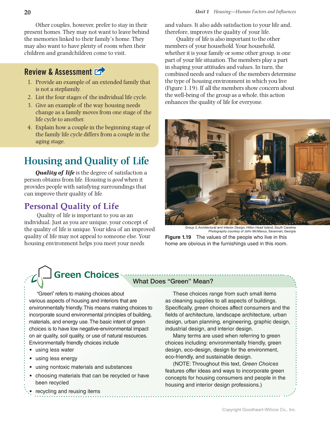Housing and Interior Design, 11th Edition page 20