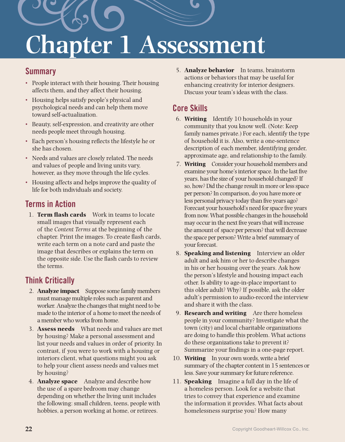 Housing and Interior Design, 11th Edition page 22