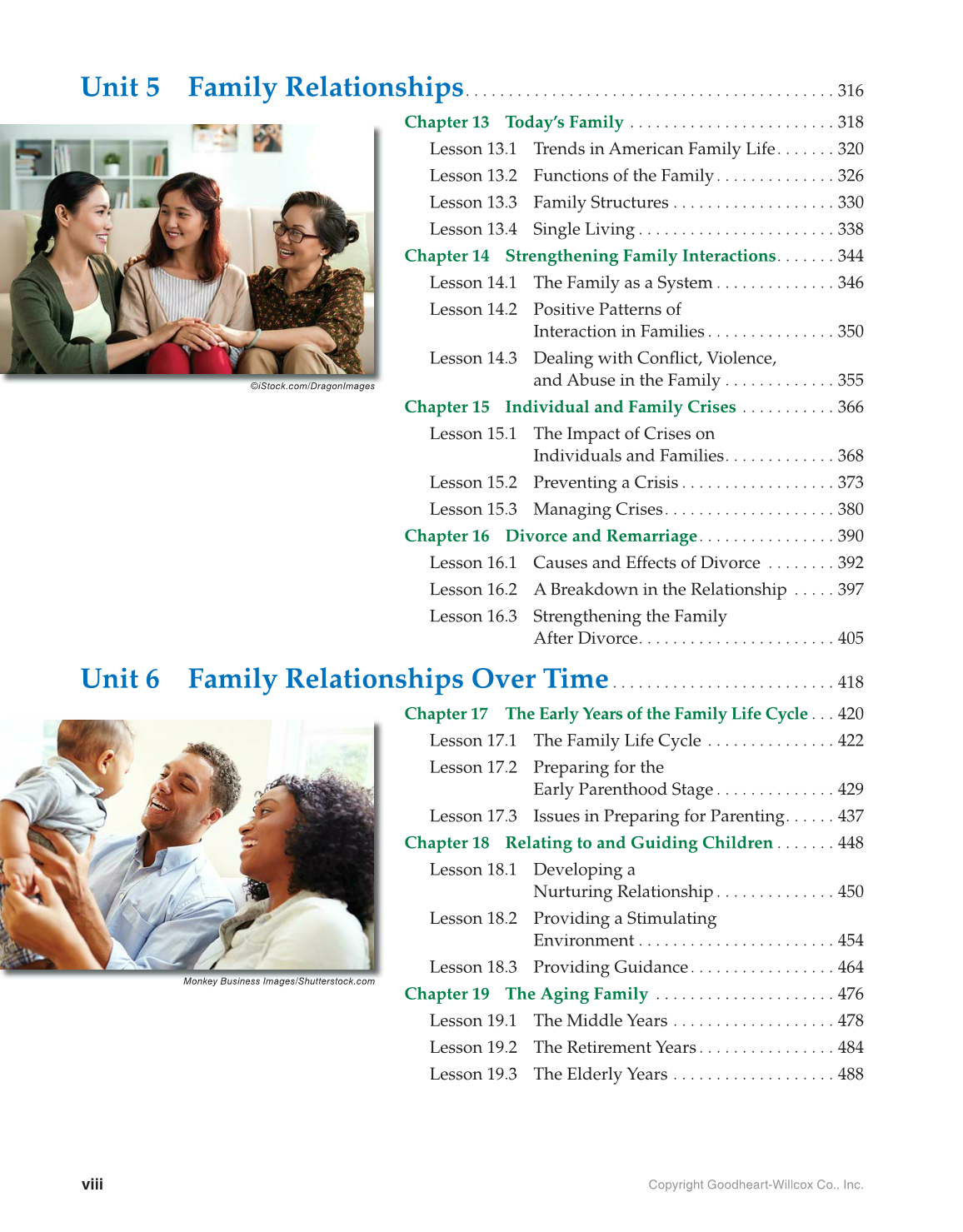 Interpersonal Relationships, 1st Edition page viii