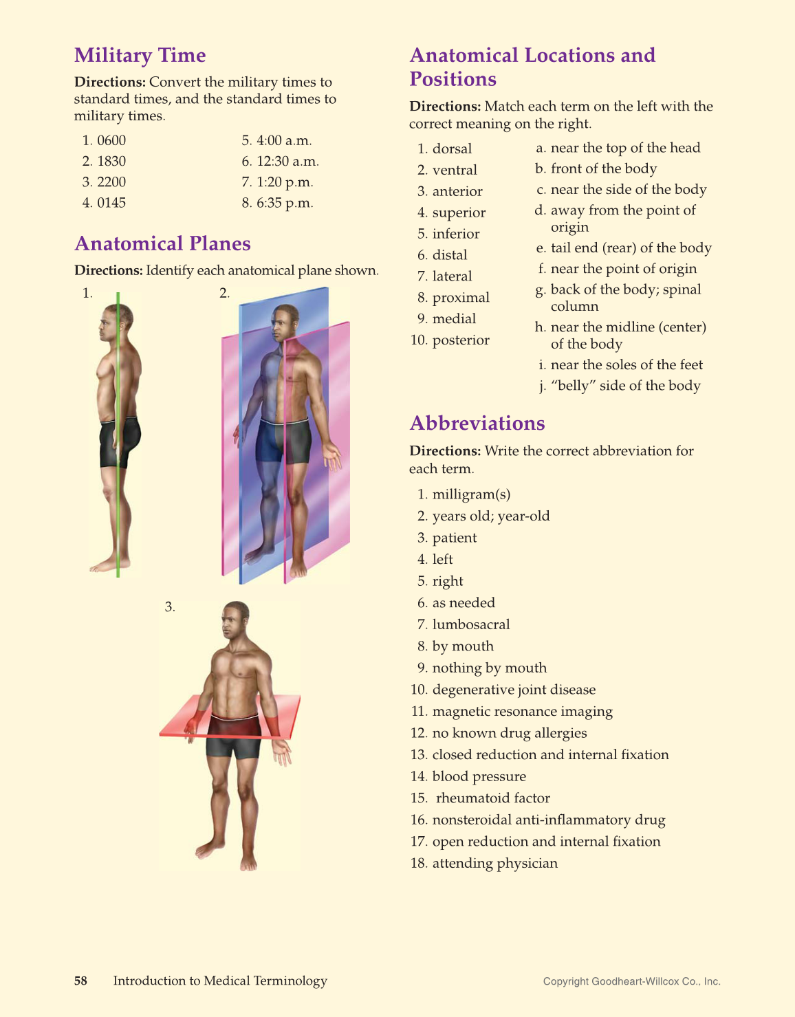 Introduction to Medical Terminology, 1st Edition page 58