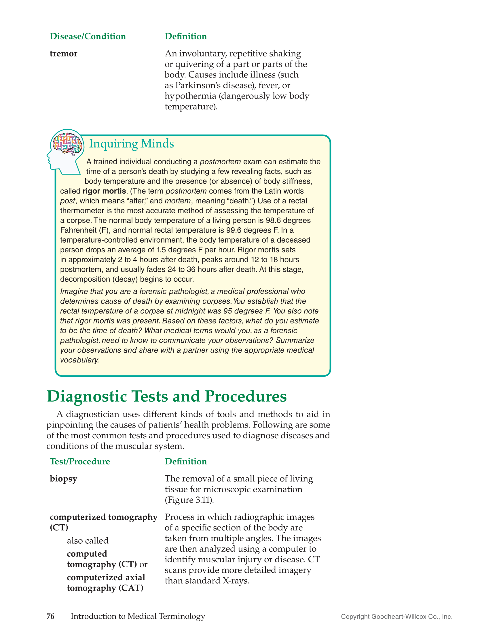 Introduction to Medical Terminology, 1st Edition page 76