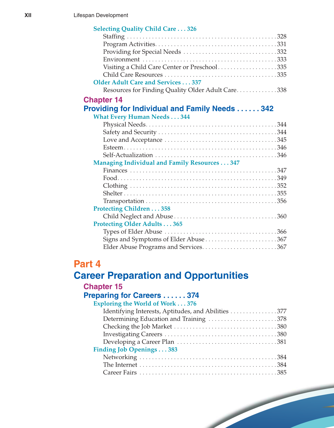 Lifespan Development, 2nd Edition page XII