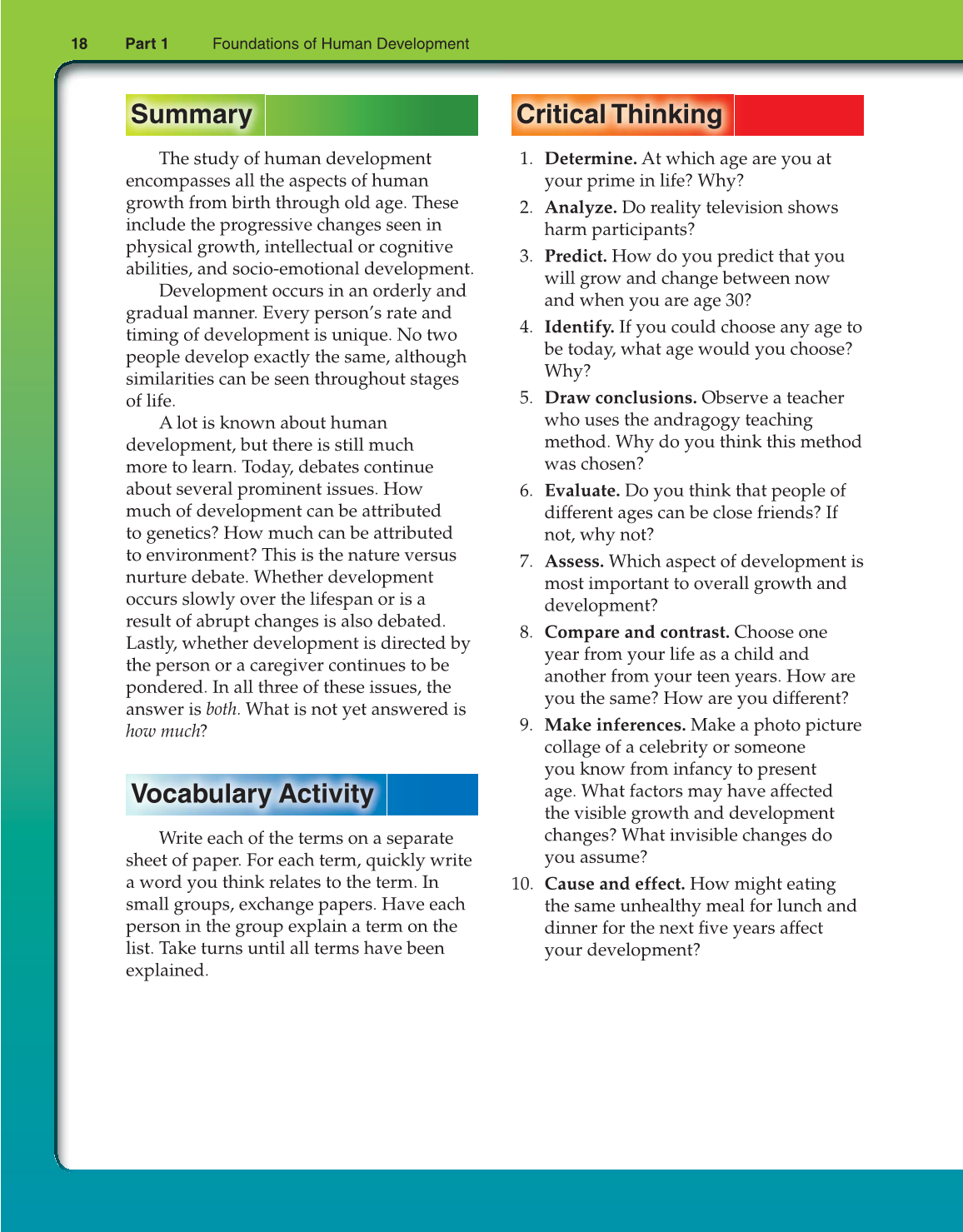 Lifespan Development, 2nd Edition page 18