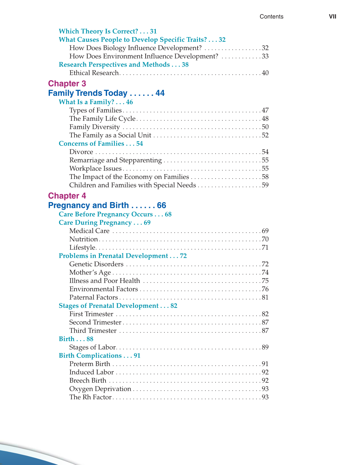 Lifespan Development, 2nd Edition page VII