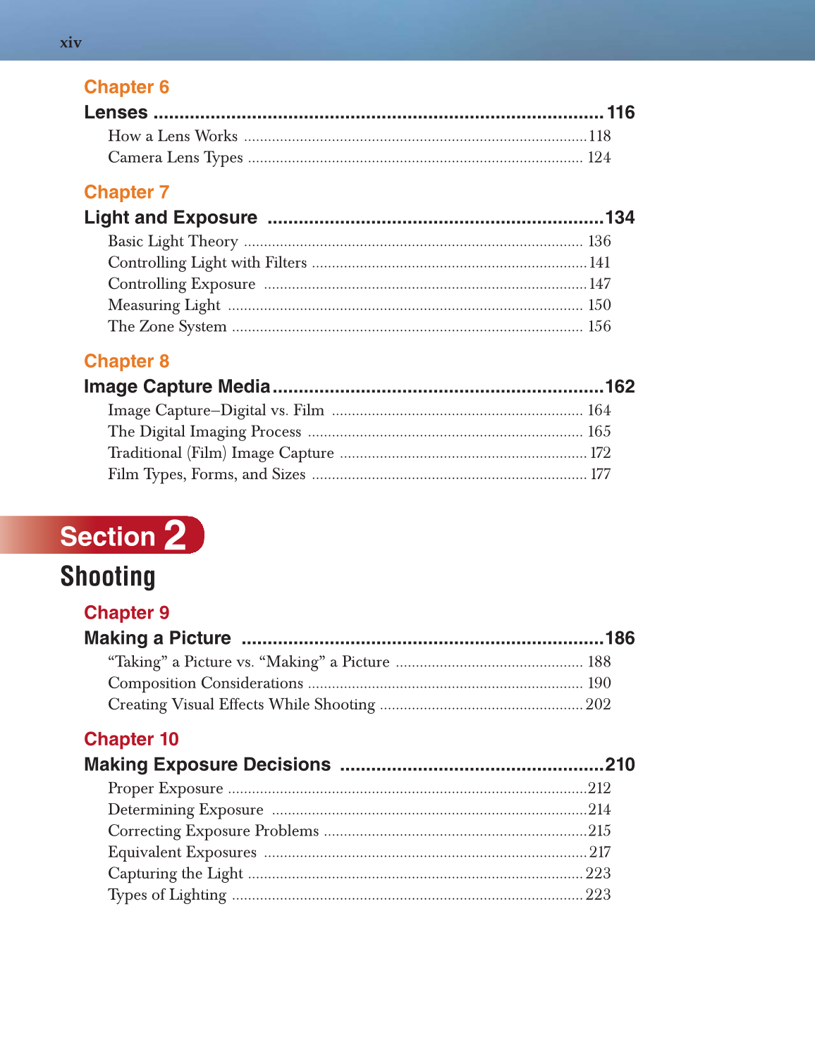 Photography: Portfolio to Profession, 3rd Edition page xiv