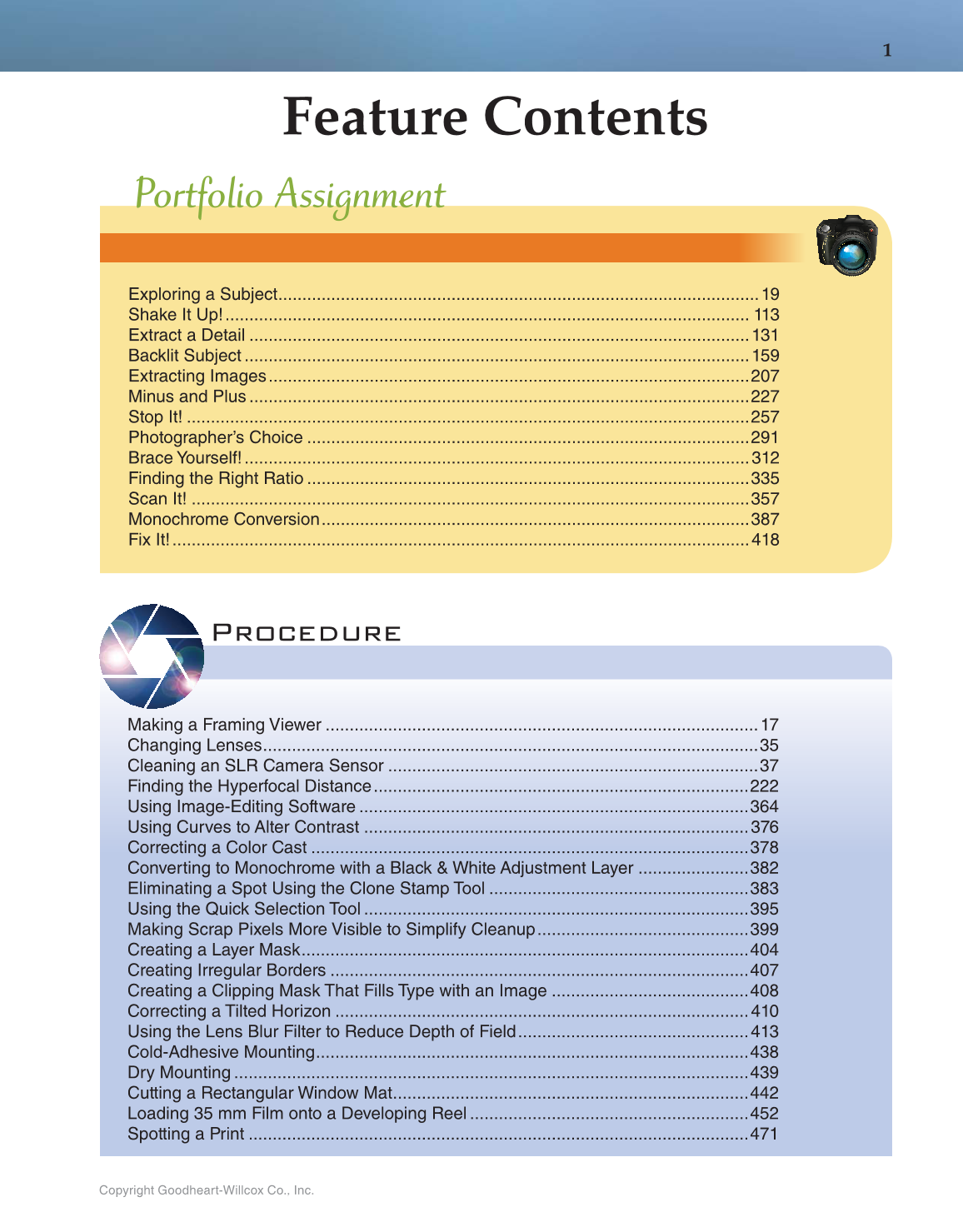 Photography: Portfolio to Profession, 3rd Edition page 1