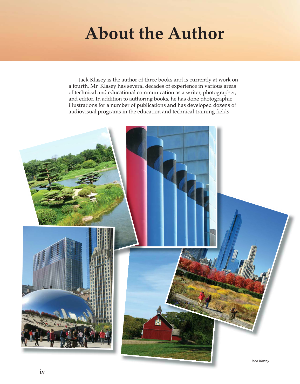 Photography: Portfolio to Profession, 3rd Edition page iv