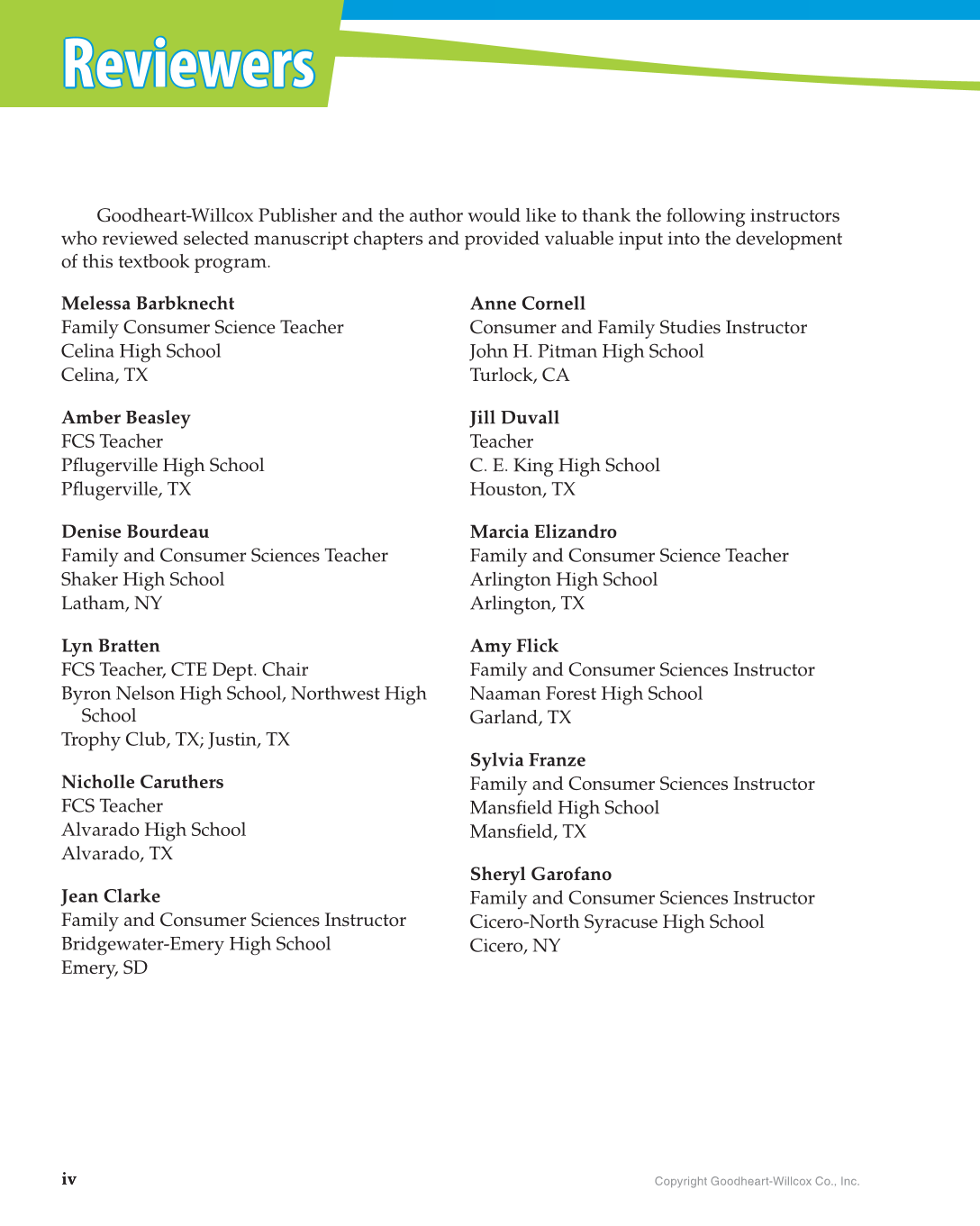 Principles of Human Services, 1st Edition page iv