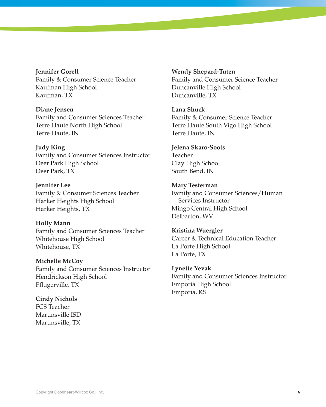 Principles of Human Services, 1st Edition page v