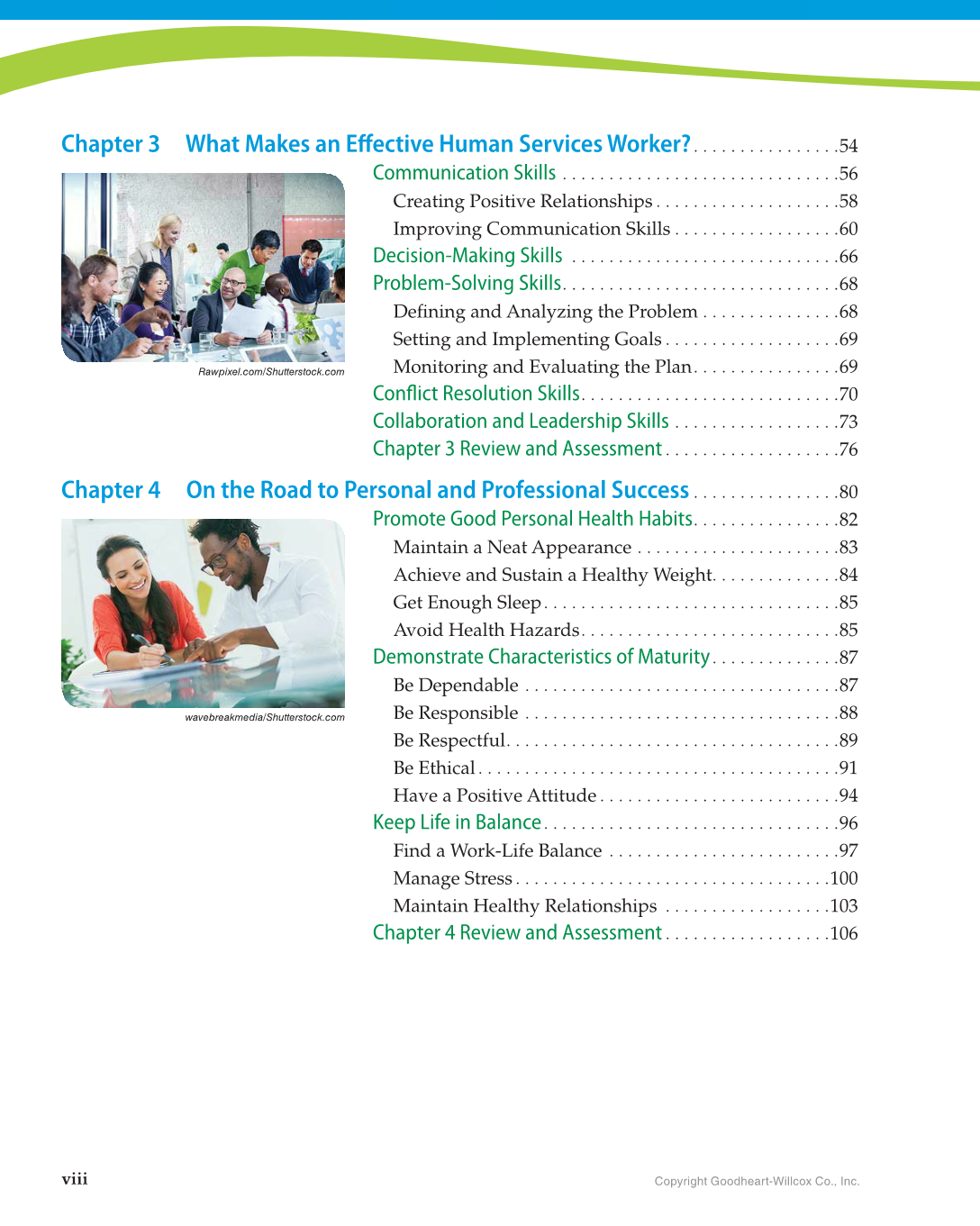 Principles of Human Services, 1st Edition page viii