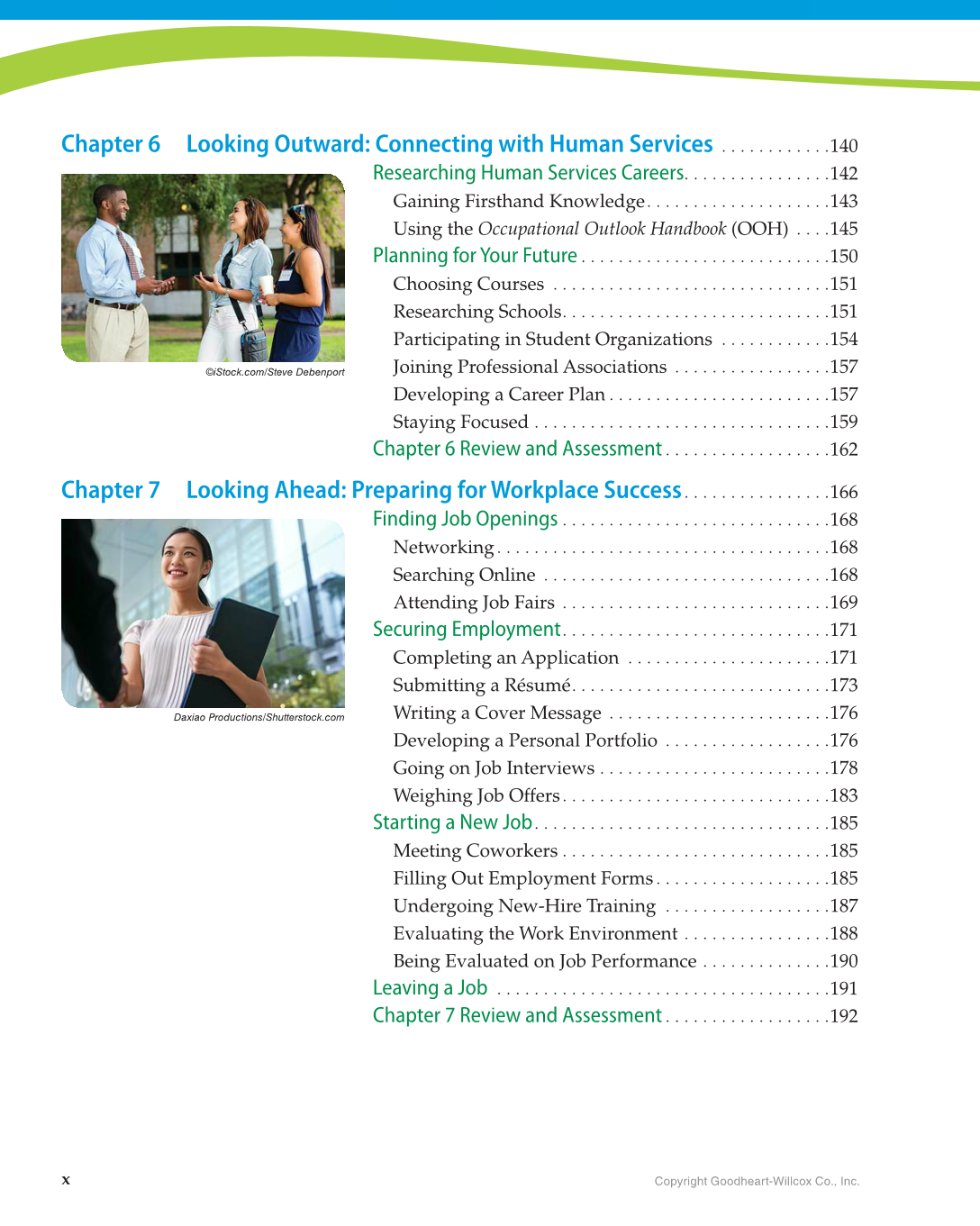 Principles of Human Services, 1st Edition page x