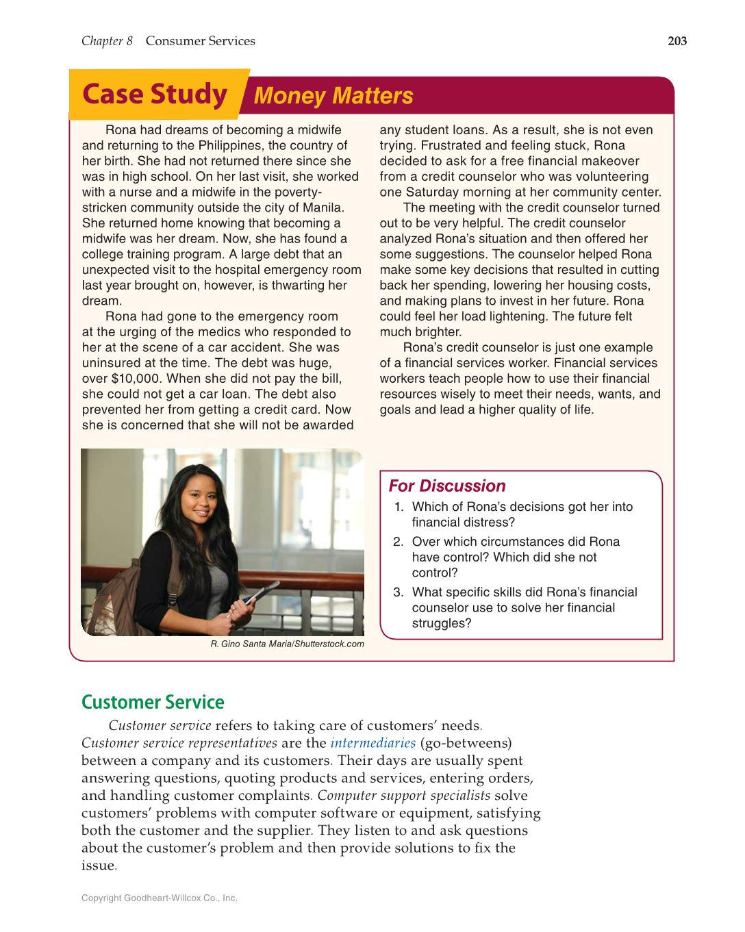 Principles of Human Services, 1st Edition page 203