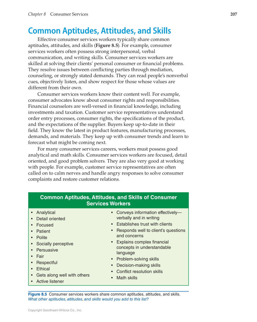 Principles of Human Services, 1st Edition page 207