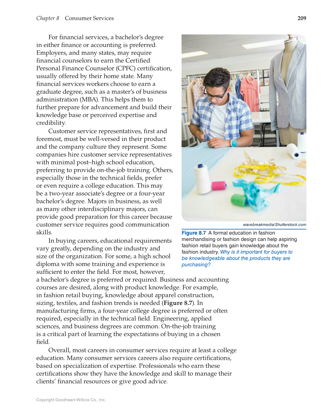 Principles of Human Services, 1st Edition page 209