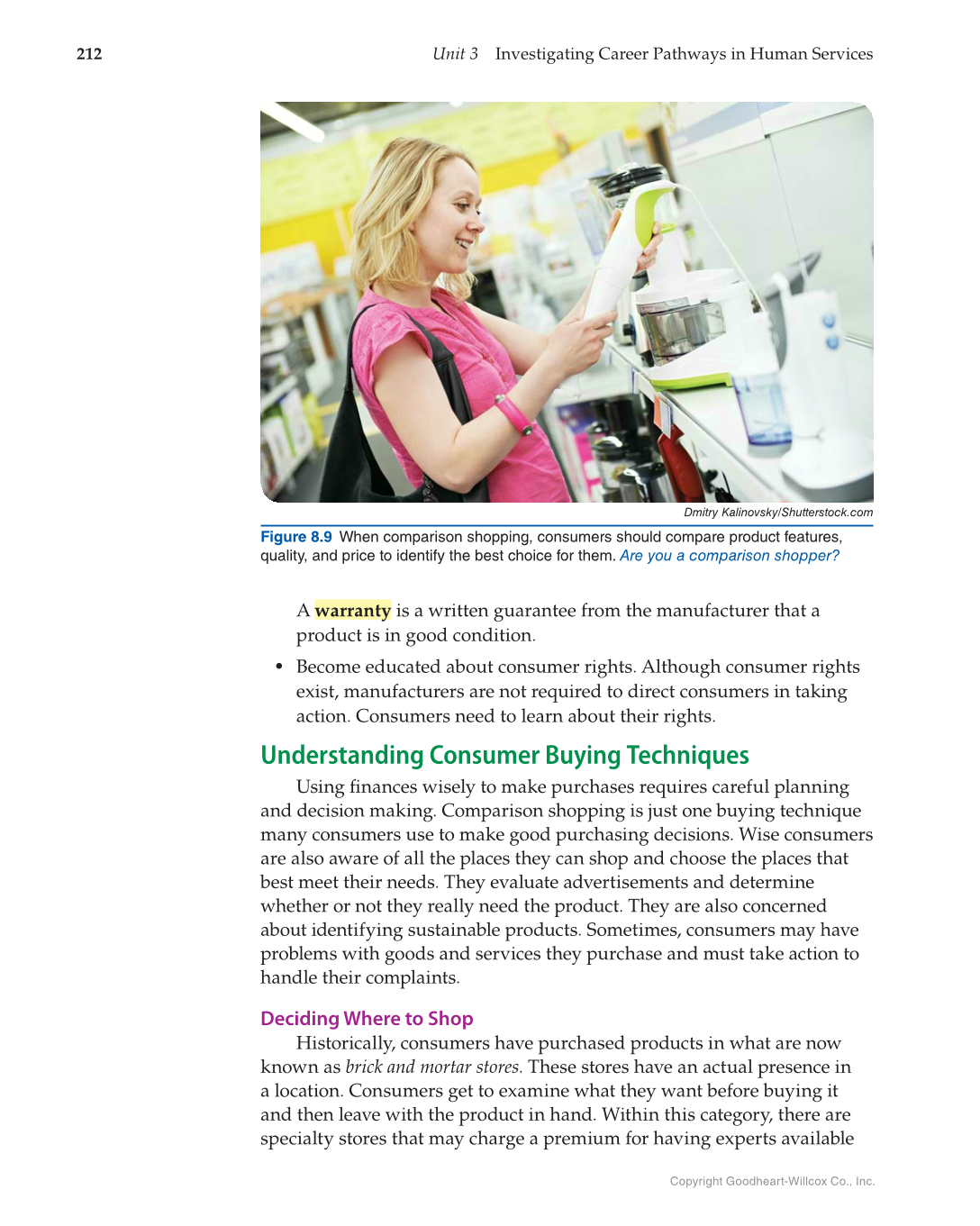 Principles of Human Services, 1st Edition page 212