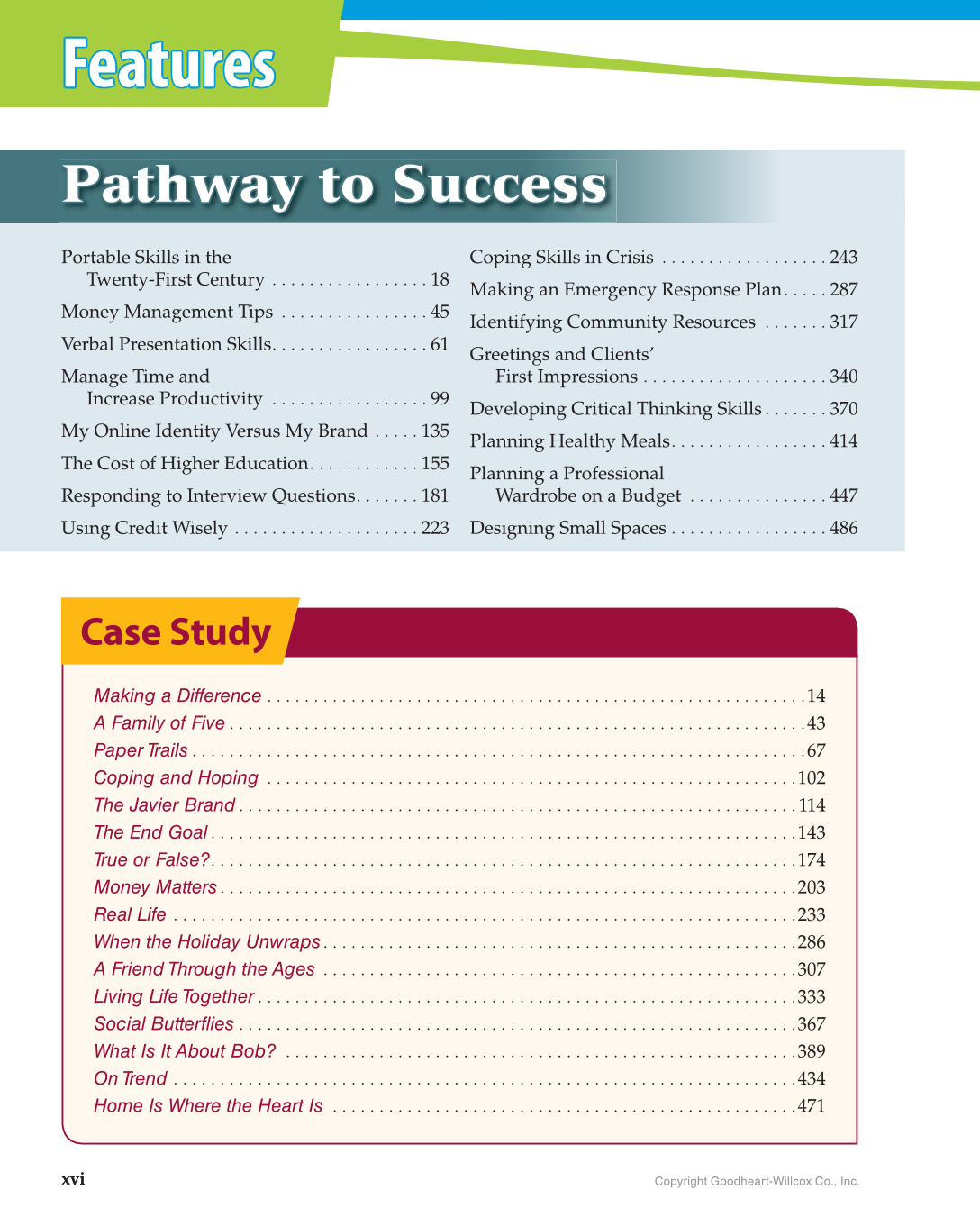 Principles of Human Services, 1st Edition page xvi