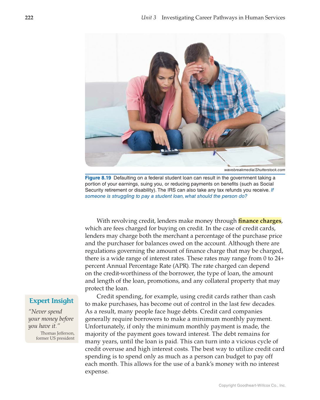 Principles of Human Services, 1st Edition page 222