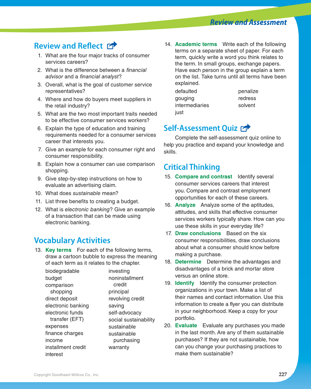 Principles of Human Services, 1st Edition page 227