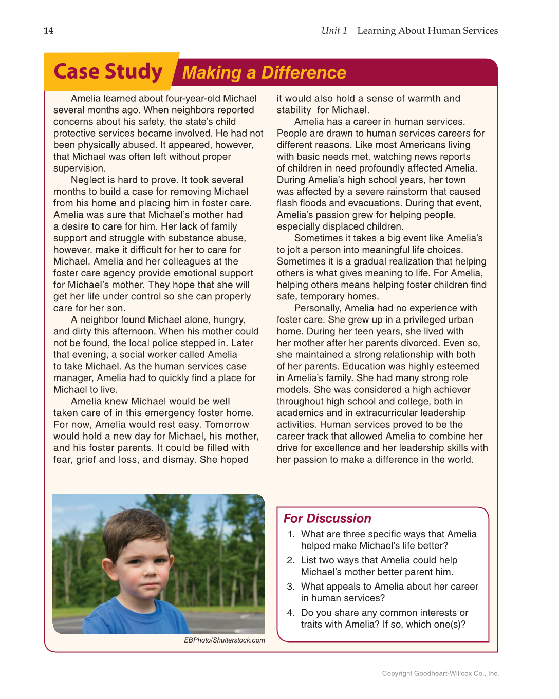 Principles of Human Services, 1st Edition page 14