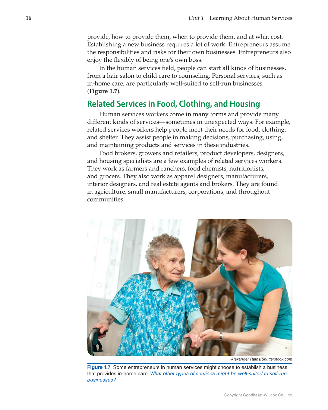 Principles of Human Services, 1st Edition page 16