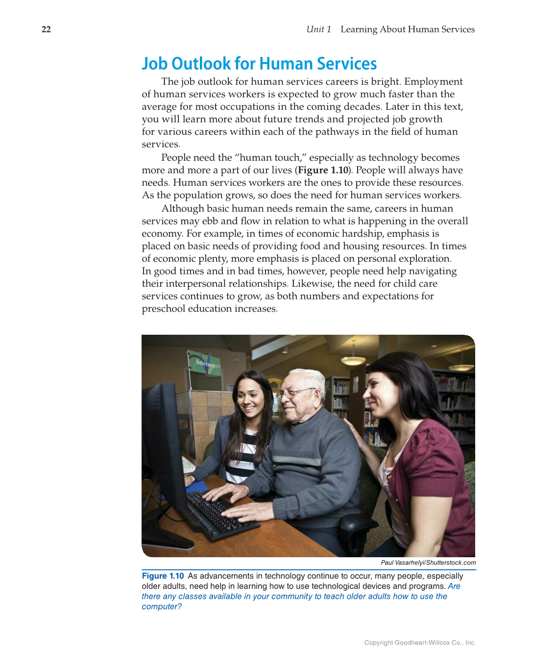 Principles of Human Services, 1st Edition page 22