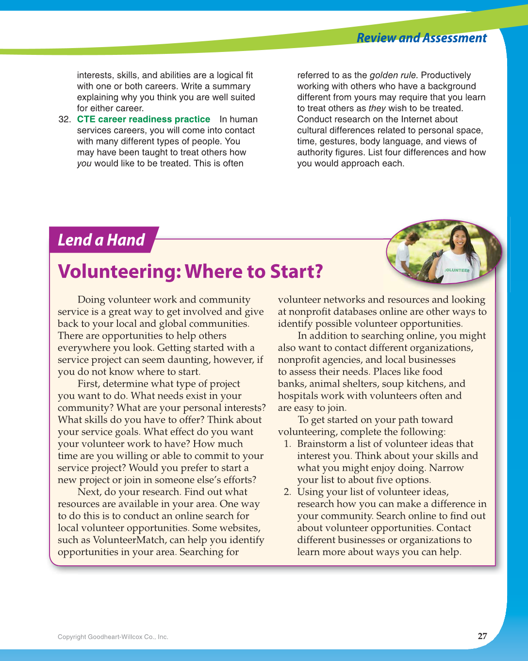 Principles of Human Services, 1st Edition page 27