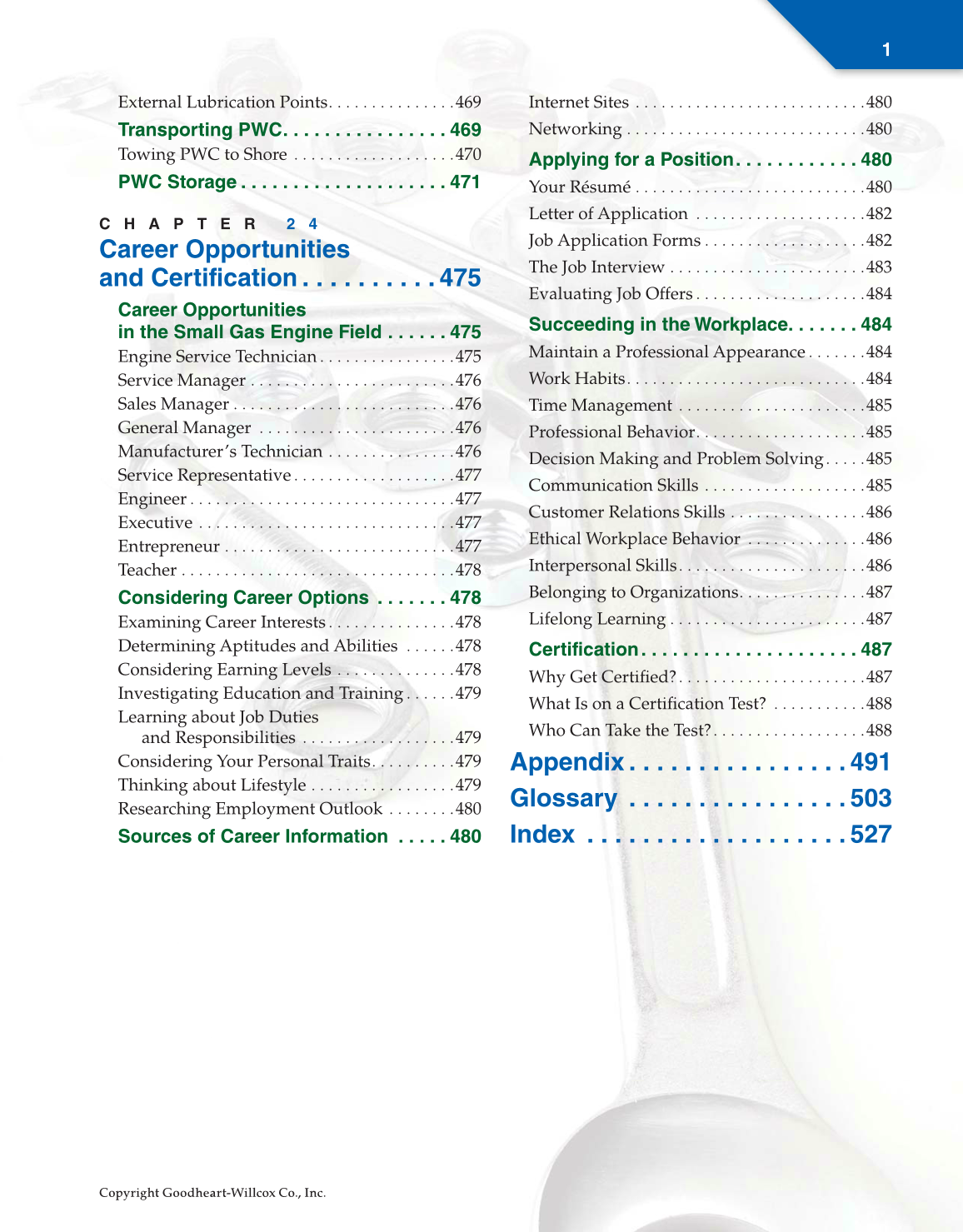Small Gas Engines, 11th Edition page 1