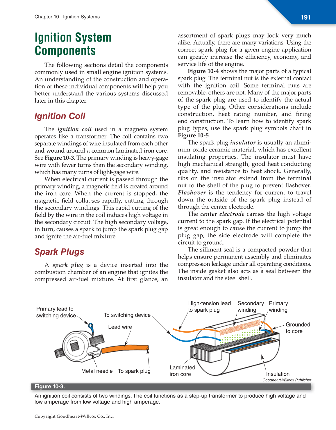 Small Gas Engines, 11th Edition page 191
