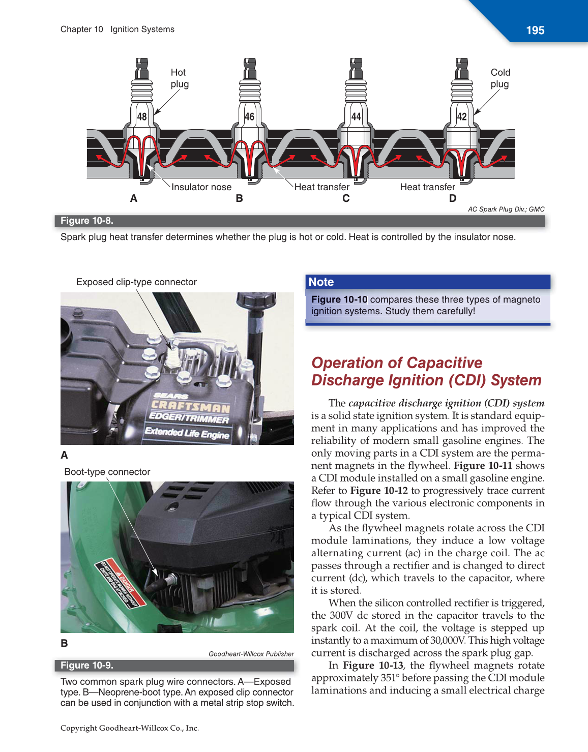 Small Gas Engines, 11th Edition page 195