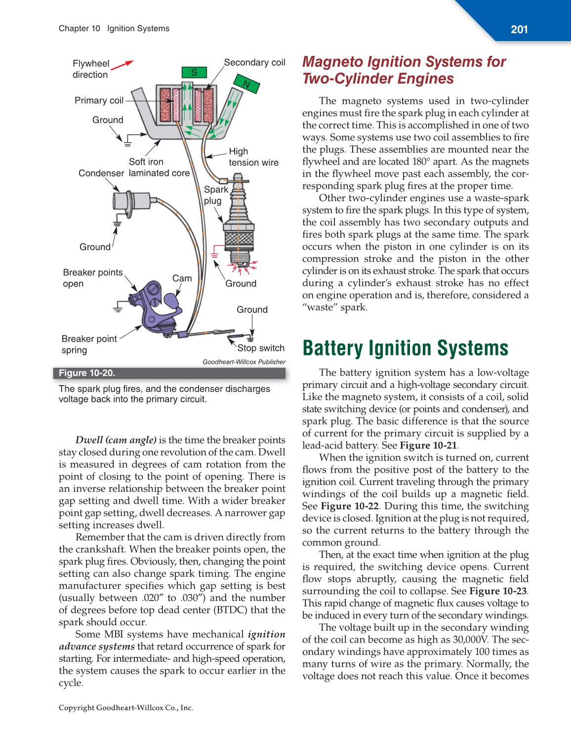Small Gas Engines, 11th Edition page 201